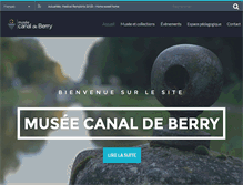 Tablet Screenshot of museecanaldeberry.fr